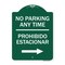 Signmission No Parking Anytime Prohibido Estacionar W/ Right Arrow Heavy-Gauge Alum, 18" x 24", GW-1824-23766 A-DES-GW-1824-23766 - alternate 1